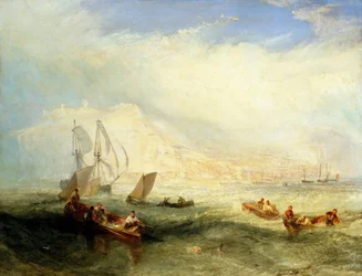 Angeln mit der Leine, vor Hastings